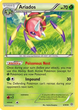 Ariados 6/98 - XY Ancient Origins