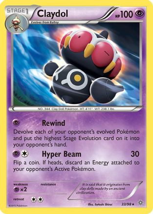 Claydol 33/98 - XY Ancient Origins Reverse Holofoil