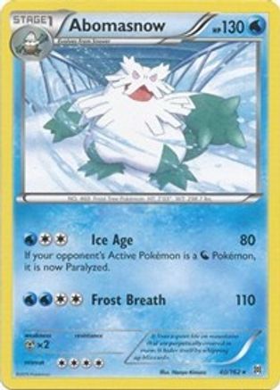 Abomasnow 40/162 - XY BREAKthrough