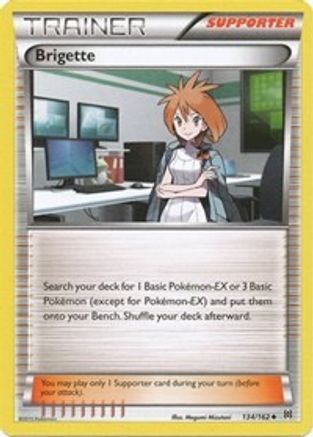 pokemon trainer cards value Brigette 134/162