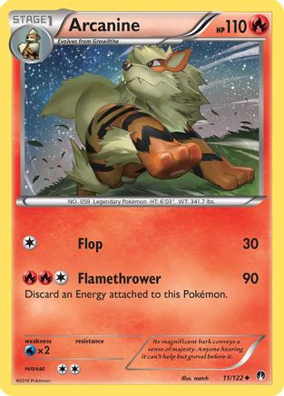 Arcanine 11/122 - XY BREAKpoint Reverse Holofoil