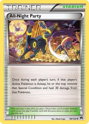All-Night Party 96/122 - XY BREAKpoint Reverse Holofoil