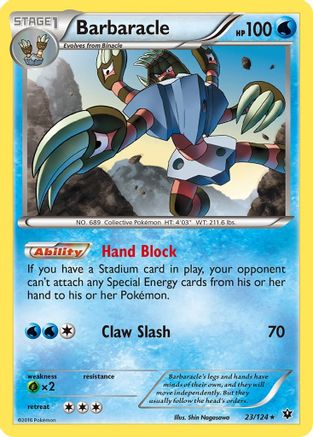 Barbaracle 23/124 - XY Fates Collide Reverse Holofoil