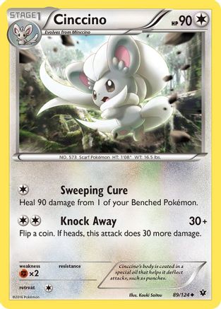 Cinccino (89) 89/124 - XY Fates Collide Reverse Holofoil