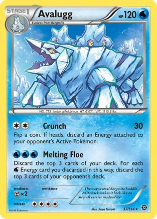 Avalugg 37/114 - XY Steam Siege Reverse Holofoil