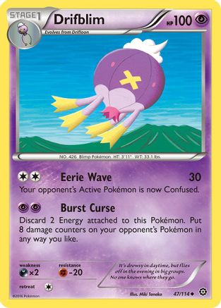 Drifblim 47/114 - XY Steam Siege Reverse Holofoil