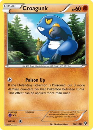 Croagunk 58/114 - XY Steam Siege