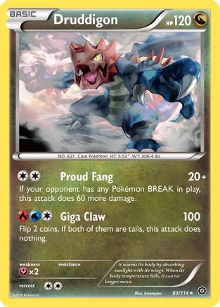 Druddigon 83/114 - XY Steam Siege Reverse Holofoil