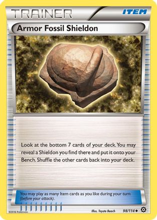 Armor Fossil Shieldon 98/114 - XY Steam Siege Reverse Holofoil