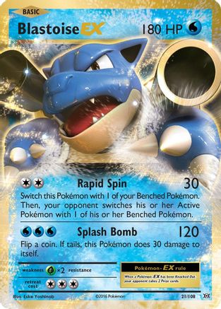 Blastoise EX 21/108 - XY Evolutions Holofoil
