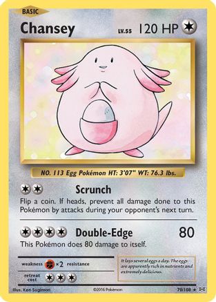Chansey 70/108 - XY Evolutions Reverse Holofoil