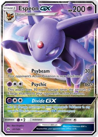 Espeon-GX 61/149 - Sun & Moon Holofoil