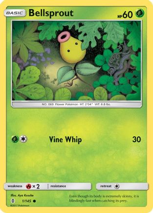 Bellsprout 1/145 - SM Guardians Rising Reverse Holofoil
