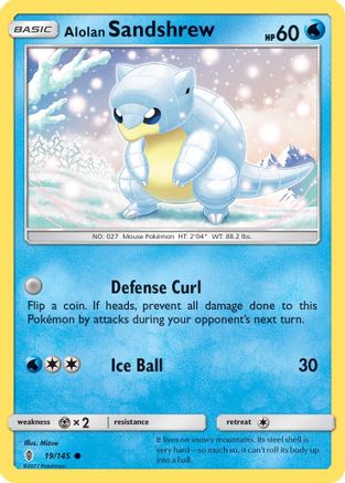Alolan Sandshrew 19/145 - SM Guardians Rising Reverse Holofoil