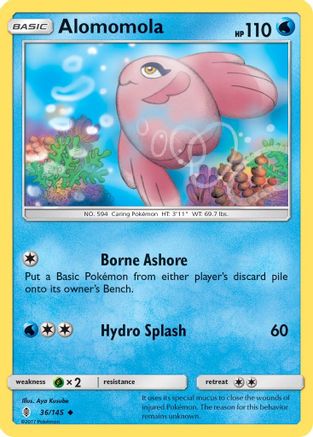 Alomomola 36/145 - SM Guardians Rising Reverse Holofoil