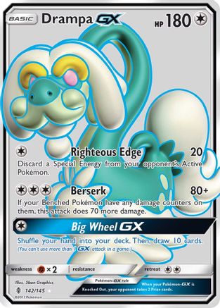 Drampa GX (Full Art) 142/145 - SM Guardians Rising Holofoil