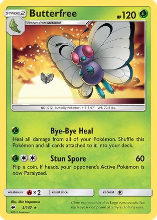 Butterfree 3/147 - SM Burning Shadows