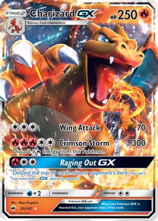 Charizard GX 20/147 - SM Burning Shadows Holofoil