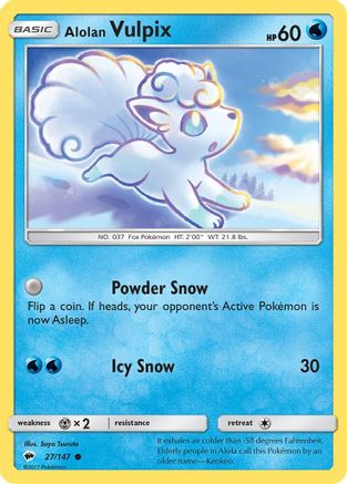 Alolan Vulpix 27/147 - SM Burning Shadows