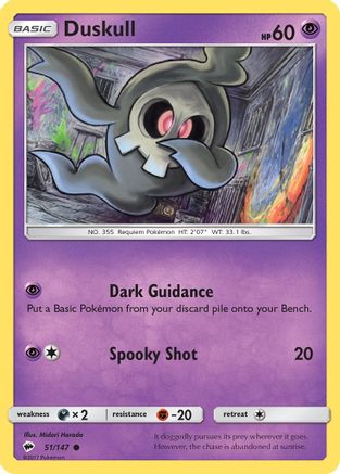 Duskull 51/147 - SM Burning Shadows