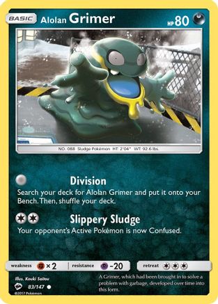 Alolan Grimer 83/147 - SM Burning Shadows Reverse Holofoil