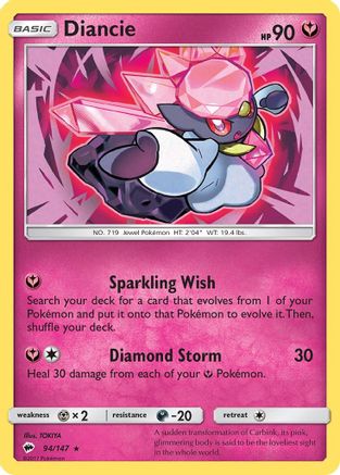 Diancie 94/147 - SM Burning Shadows Holofoil