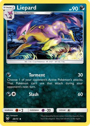 Liepard 49/73 - Shining Legends Reverse Holofoil