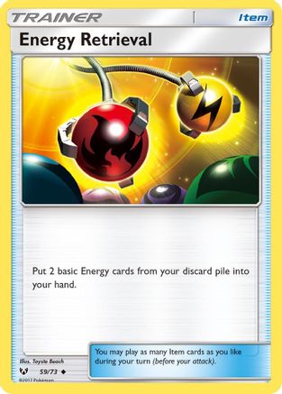 Energy Retrieval 59/73 - Shining Legends Reverse Holofoil