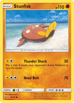 Stunfisk 46/73 - Shining Legends Reverse Holofoil