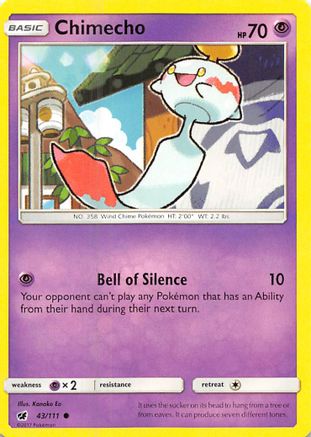 Chimecho 43/111 - SM Crimson Invasion