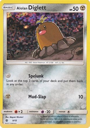 Alolan Diglett - 9/12 9/12 - McDonalds Promos 2017 Holofoil