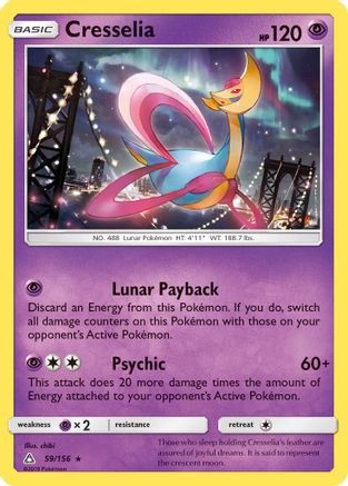 Cresselia 59/156 - SM Ultra Prism Holofoil