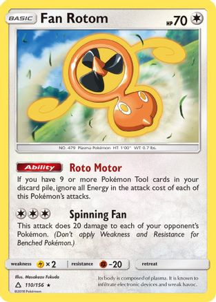 Fan Rotom 110/156 - Ultra Prism