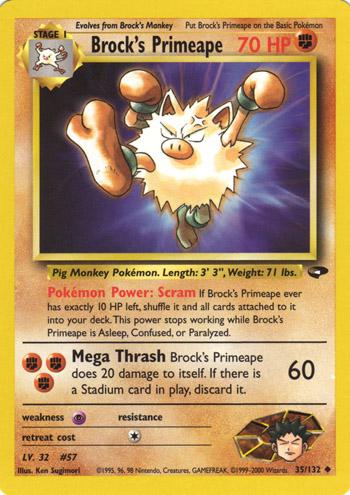 Brock's Primeape 35/132 - Gym Challenge Unlimited