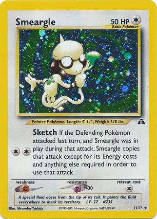 Smeargle 11/75 - Neo Discovery Unlimited Holofoil