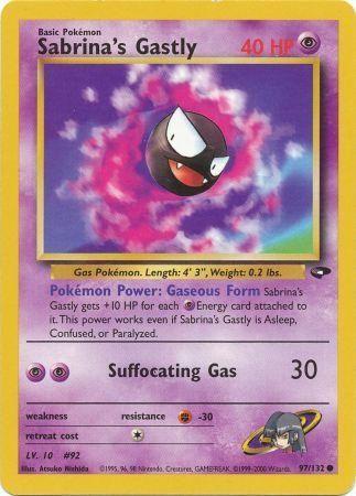 Sabrina's Gastly 97/132 - Gym Challenge Unlimited