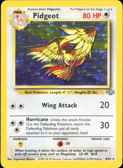 Pidgeot 8/64 - Jungle Unlimited Holofoil