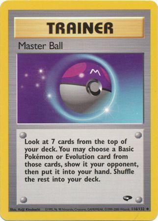 Master Ball 116/132 - Gym Challenge Unlimited