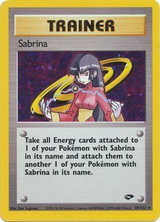 Sabrina 20/132 - Gym Challenge Unlimited Holofoil