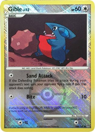Gible - 106/147 (Championship Promo) 106 - League & Championship Cards Reverse Holofoil
