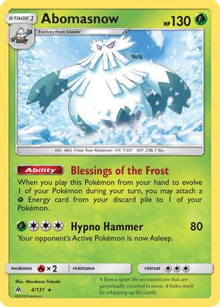 Abomasnow 4/131 - SM Forbidden Light