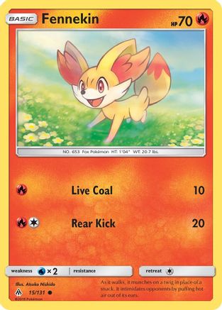 Fennekin 15/131 - Forbidden Light