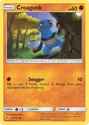 Croagunk 63/131 - SM Forbidden Light