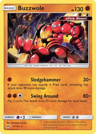 Buzzwole 77/131 - SM Forbidden Light Reverse Holofoil