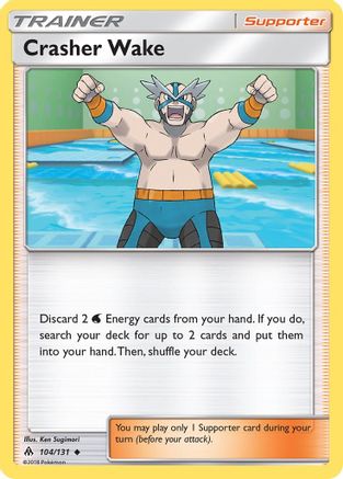 Crasher Wake 104/131 - SM Forbidden Light Reverse Holofoil