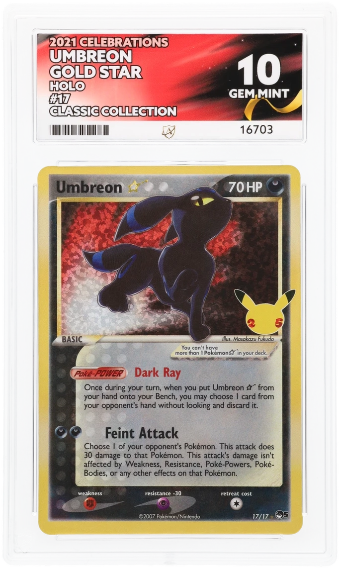 Umbreon Gold Star - ACE 10 (Front)