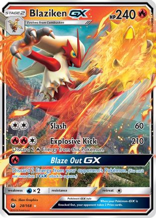 Blaziken GX 28/168 - SM Celestial Storm Holofoil