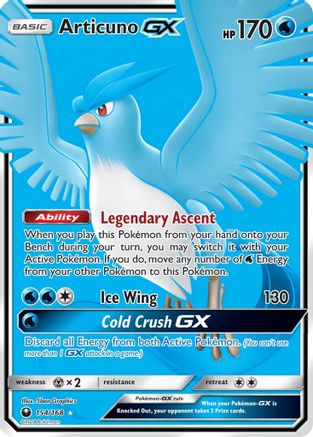 Articuno GX (Full Art) 154/168 - SM Celestial Storm Holofoil