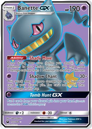 Banette GX (Full Art) 157/168 - SM Celestial Storm Holofoil