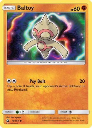Baltoy 78/168 - SM Celestial Storm Reverse Holofoil
